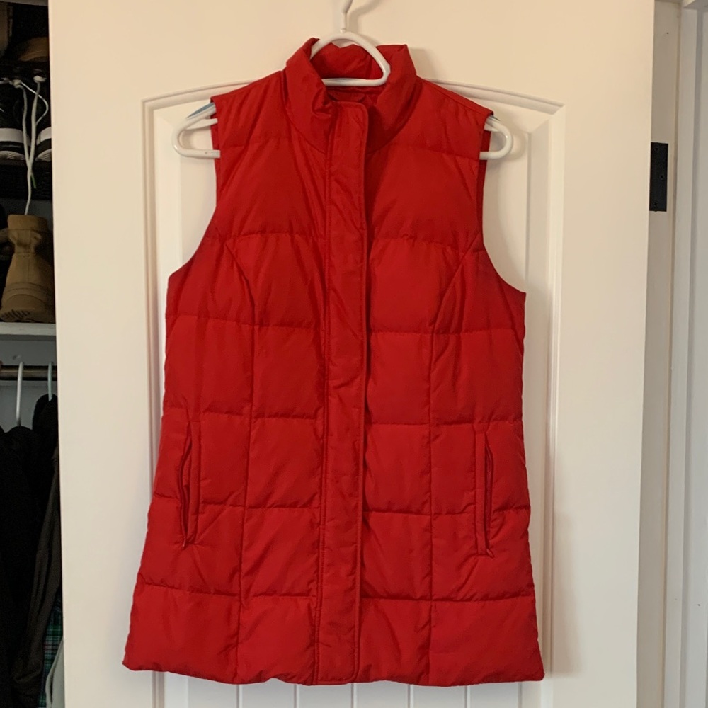 J. Jill Vibrant Red Down Vest